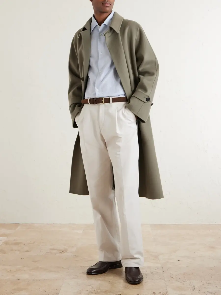 MR P. Cutaway-Collar Cotton, Linen and Cashmere-Blend Shirt - Men | Thumbnail 2 MR P. Cutaway-Collar Cotton, Linen and Cashmere-Blend Shirt - Men | Thumbnail 2