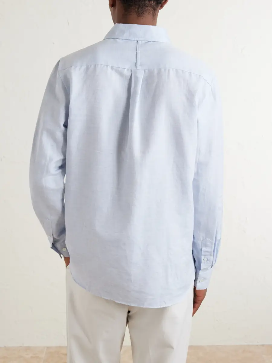 MR P. Cutaway-Collar Cotton, Linen and Cashmere-Blend Shirt - Men | Thumbnail 4 MR P. Cutaway-Collar Cotton, Linen and Cashmere-Blend Shirt - Men | Thumbnail 4