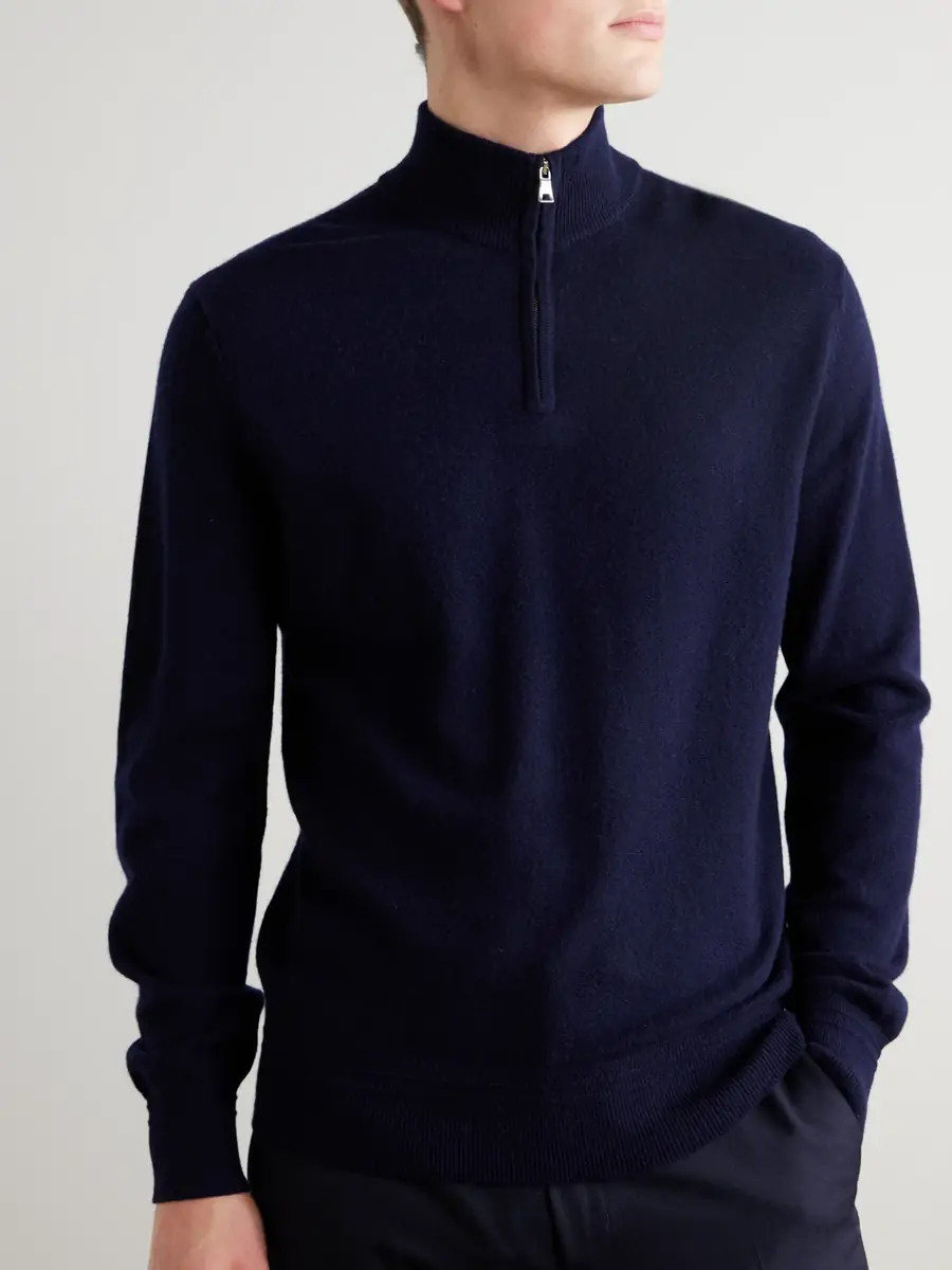 MR P. James Cashmere Half-Zip Sweater - Men | Thumbnail 3