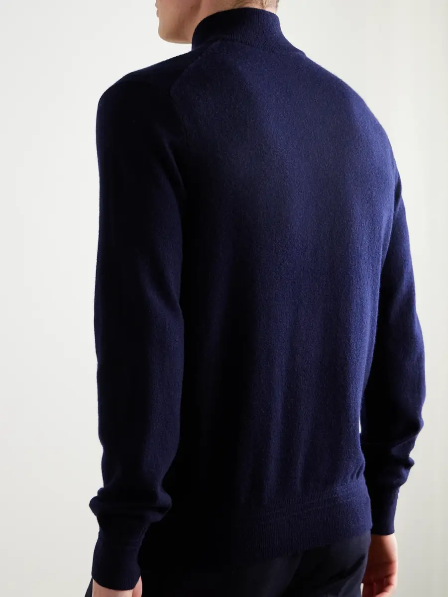 MR P. James Cashmere Half-Zip Sweater - Men | Thumbnail 4