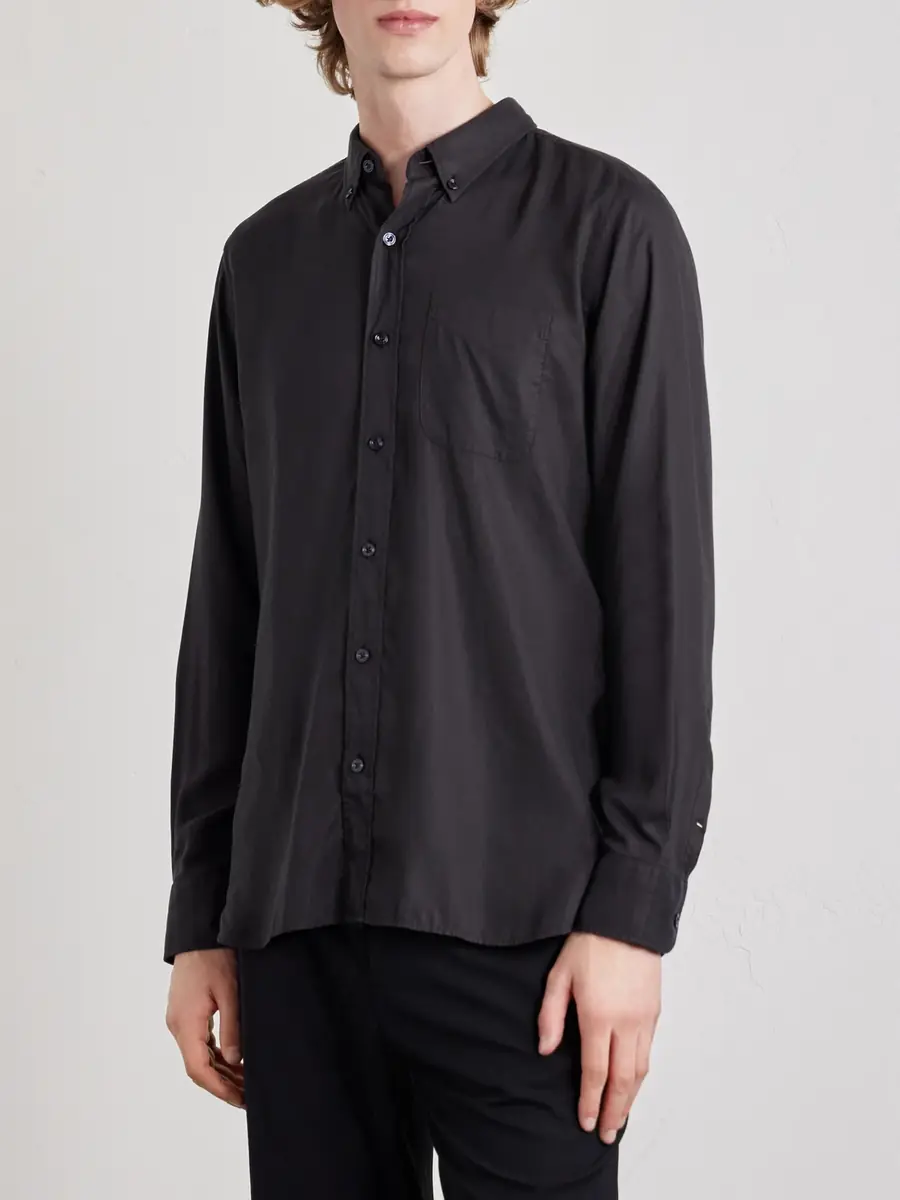 Tom Ford Button-Down Collar Lyocell-Gabardine Shirt - Men | Thumbnail 3