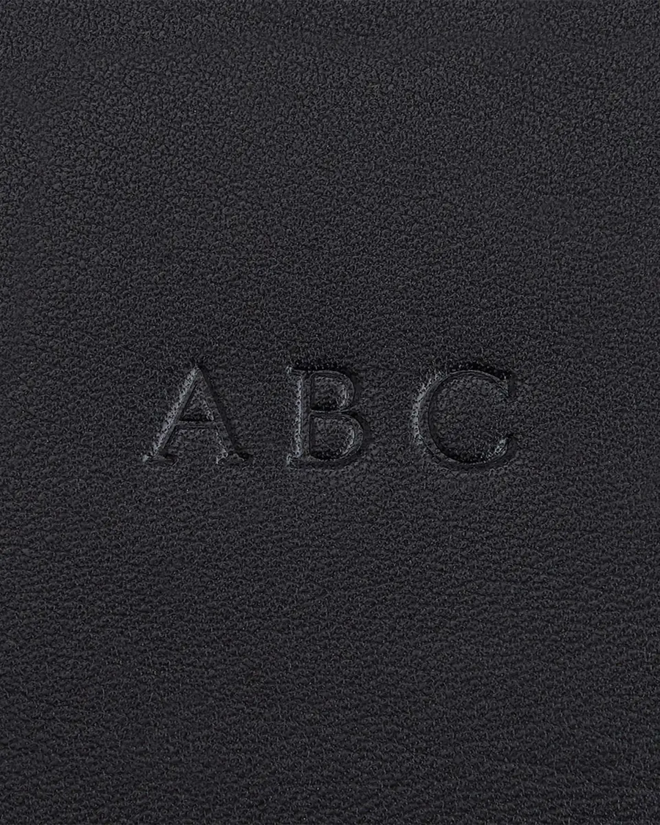 Royce New York Pebbled Leather Pencil Case, Personalized | Thumbnail 2