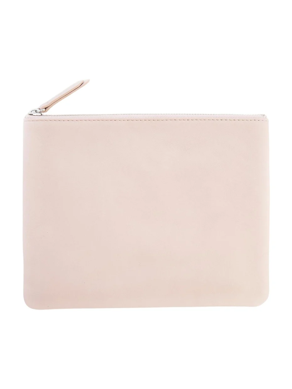 Royce New York Monogrammed Leather Zuppered Travel Organizer Pouch, Personalized