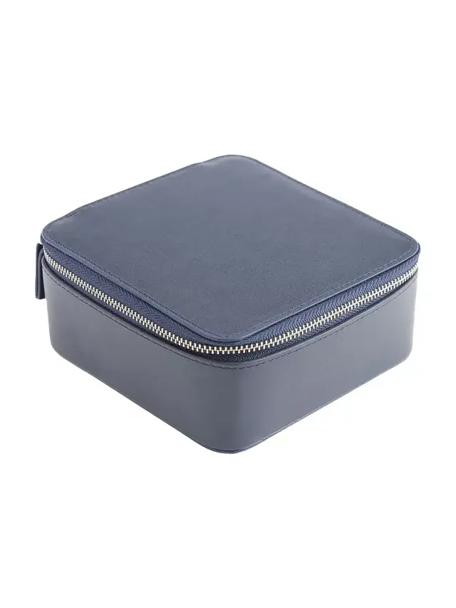 Royce New York Zippered Travel Jewelry Organizer Case, Personalized