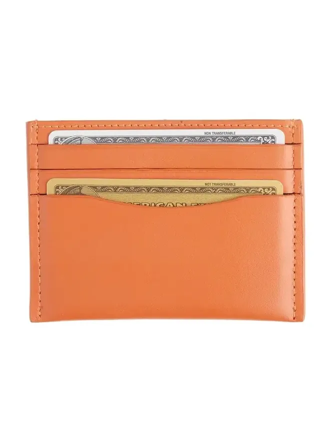 Royce New York Personalized Leather RFID-Blocking Minimalist Card Case