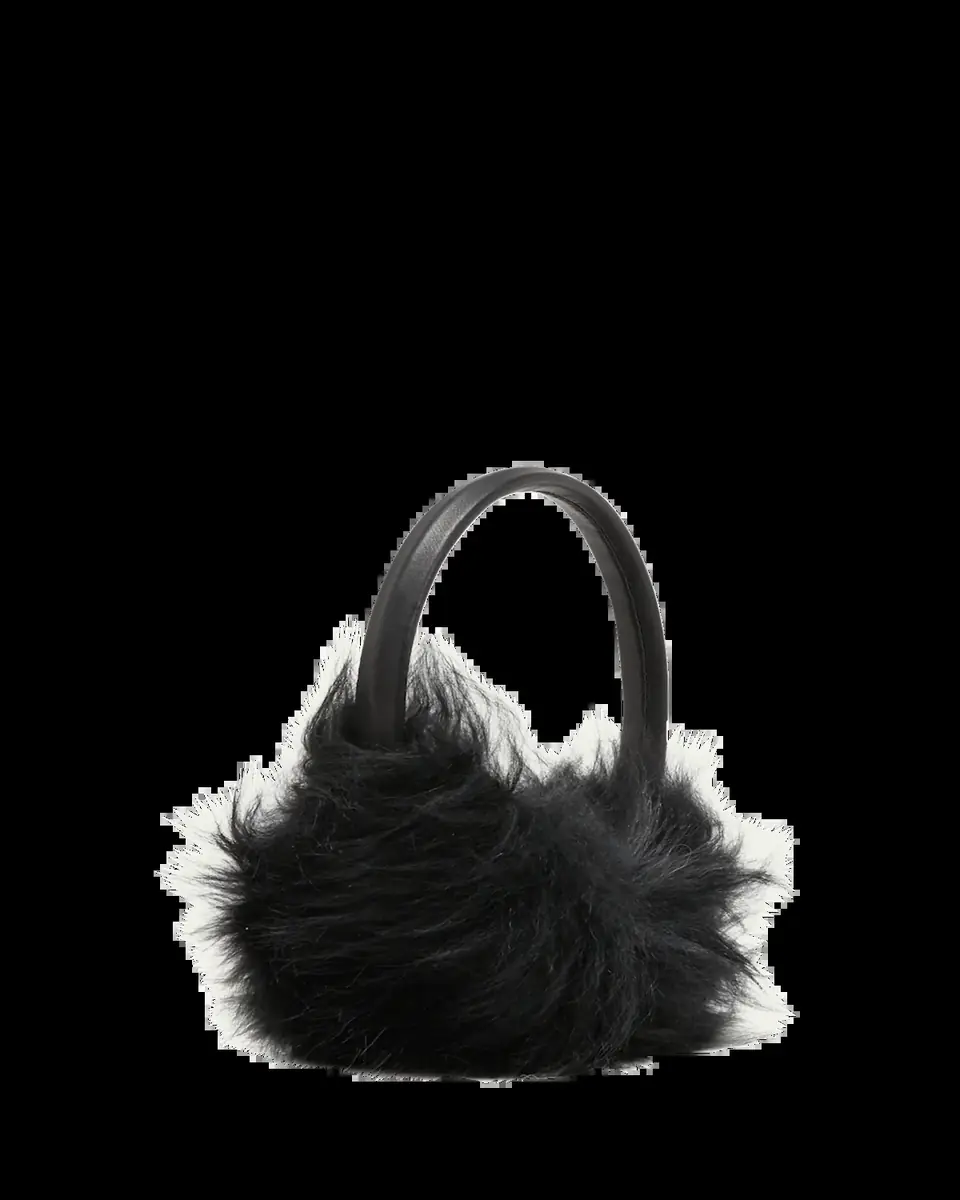Yves Salomon Thick Leather & Cashmere Earmuffs | Thumbnail 2