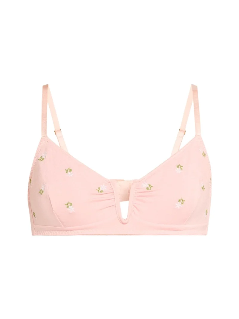 Videris Lingerie Angela Floral-Embroidered Soft Cup Bra