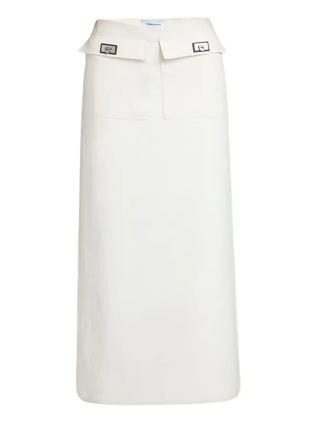 Turn-Lock Pocket Maxi Skirt
