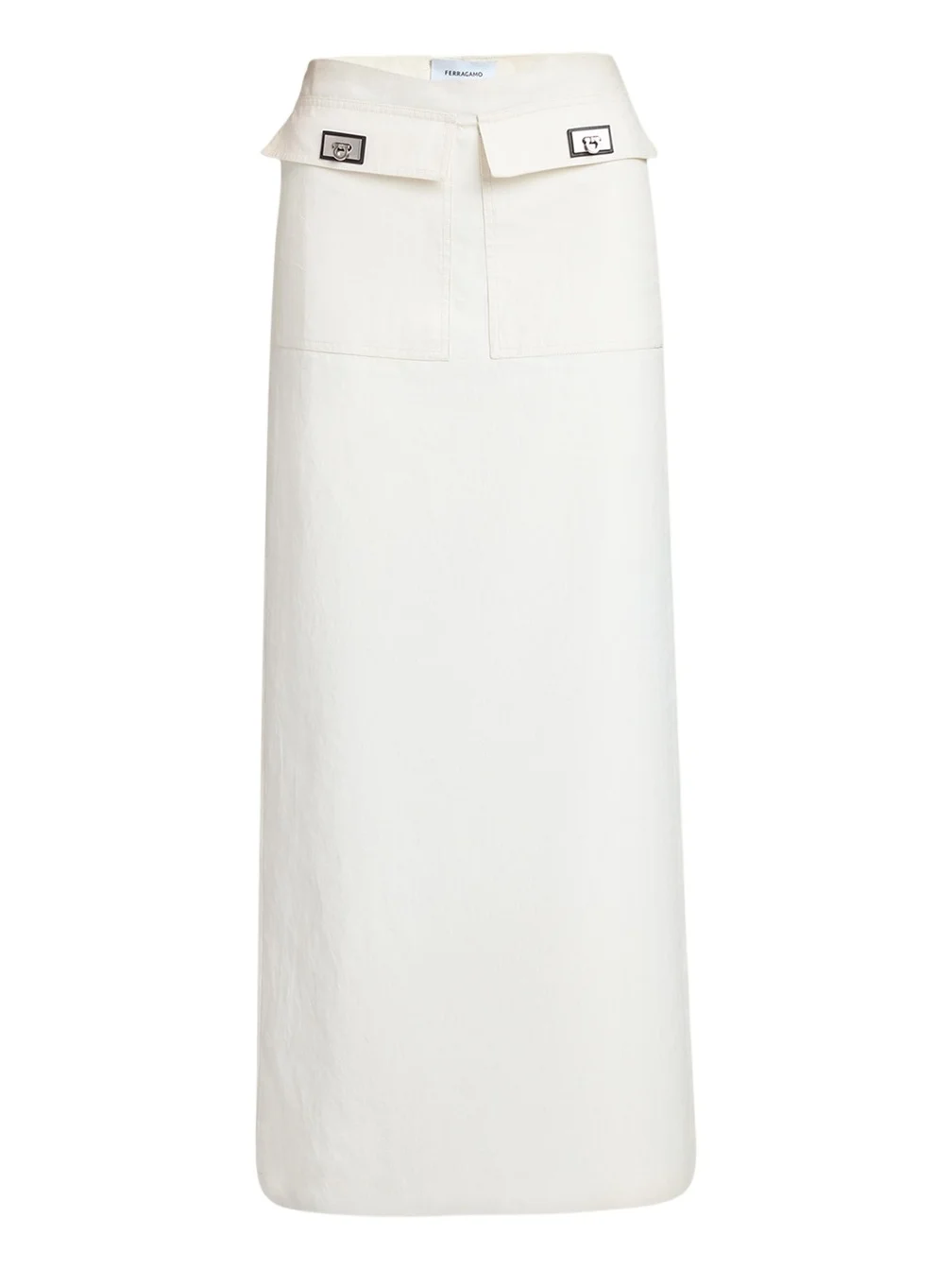 Ferragamo Turn-Lock Pocket Maxi Skirt