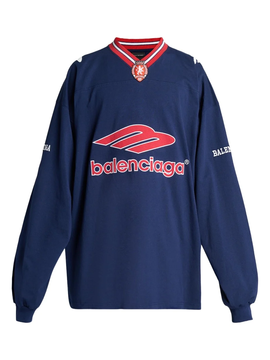 Men's 3B Football Long-Sleeve V-Neck Cotton T-Shirt Men's 3B Football Long-Sleeve V-Neck Cotton T-Shirt