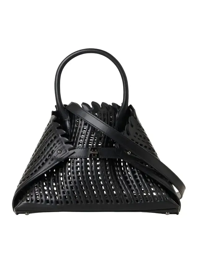 Ai Little Cutout Leather Top-Handle Bag