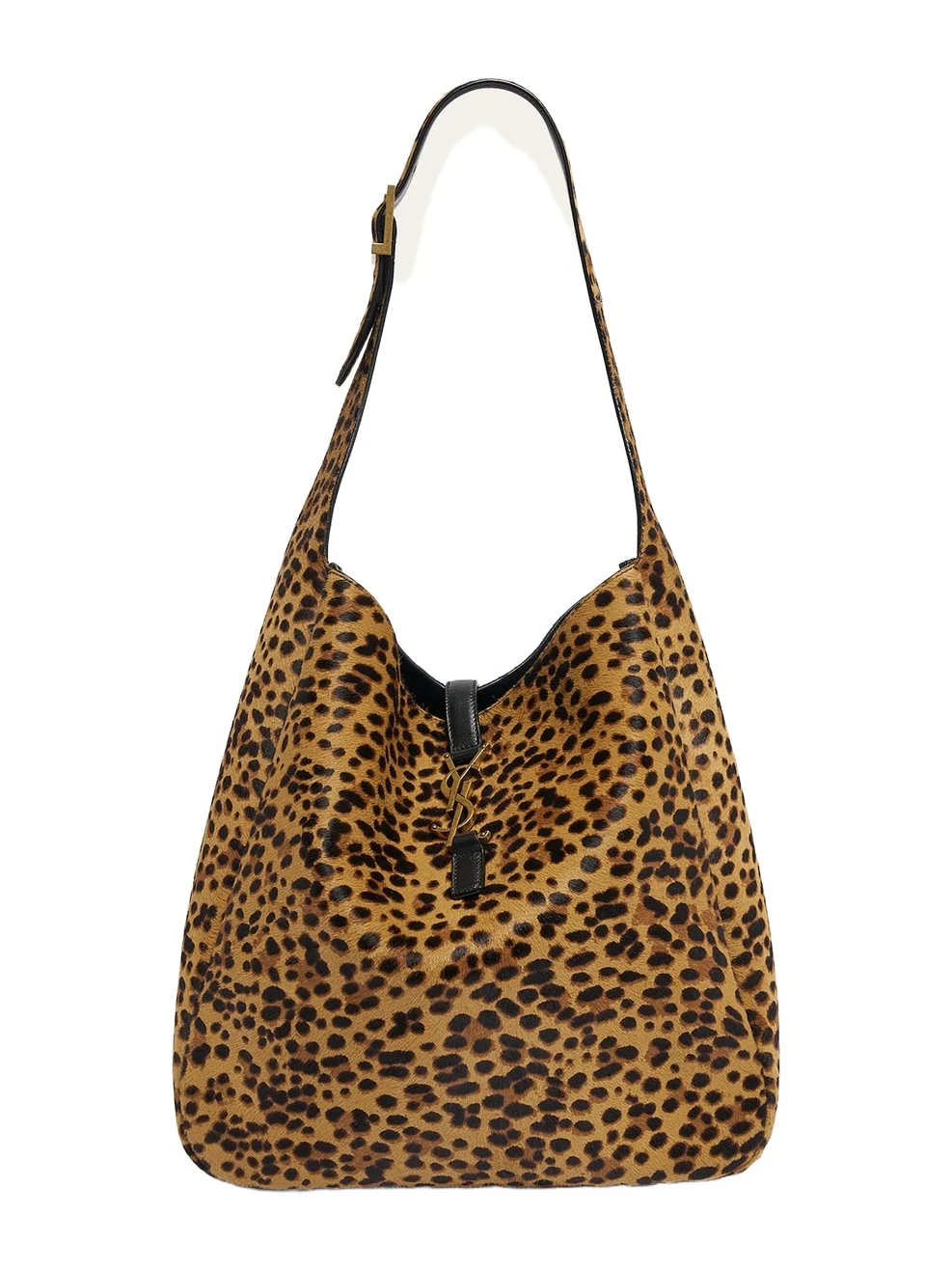 Le 5 A 7 Large Animal-Print Calf Hair Shoulder Bag