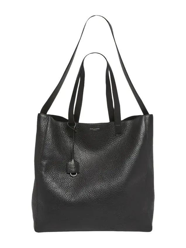 Saint Laurent Men's Large Leather Shopper Bag