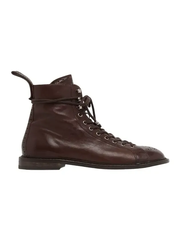 Men's Leather Brogue Boots Men's Leather Brogue Boots