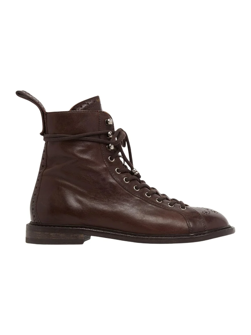 Versace Men's Leather Brogue Boots