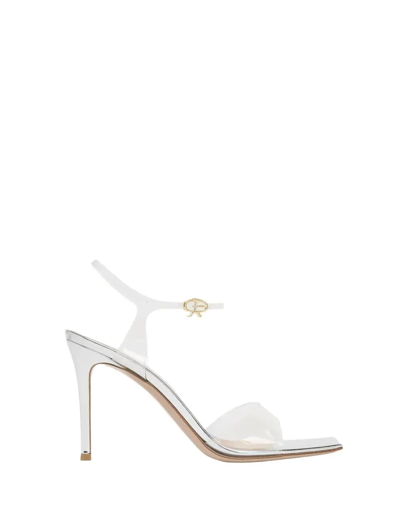 Gianvito Rossi 95mm Clear Ankle-Strap Sandals | Image 1 Gianvito Rossi 95mm Clear Ankle-Strap Sandals | Image 1