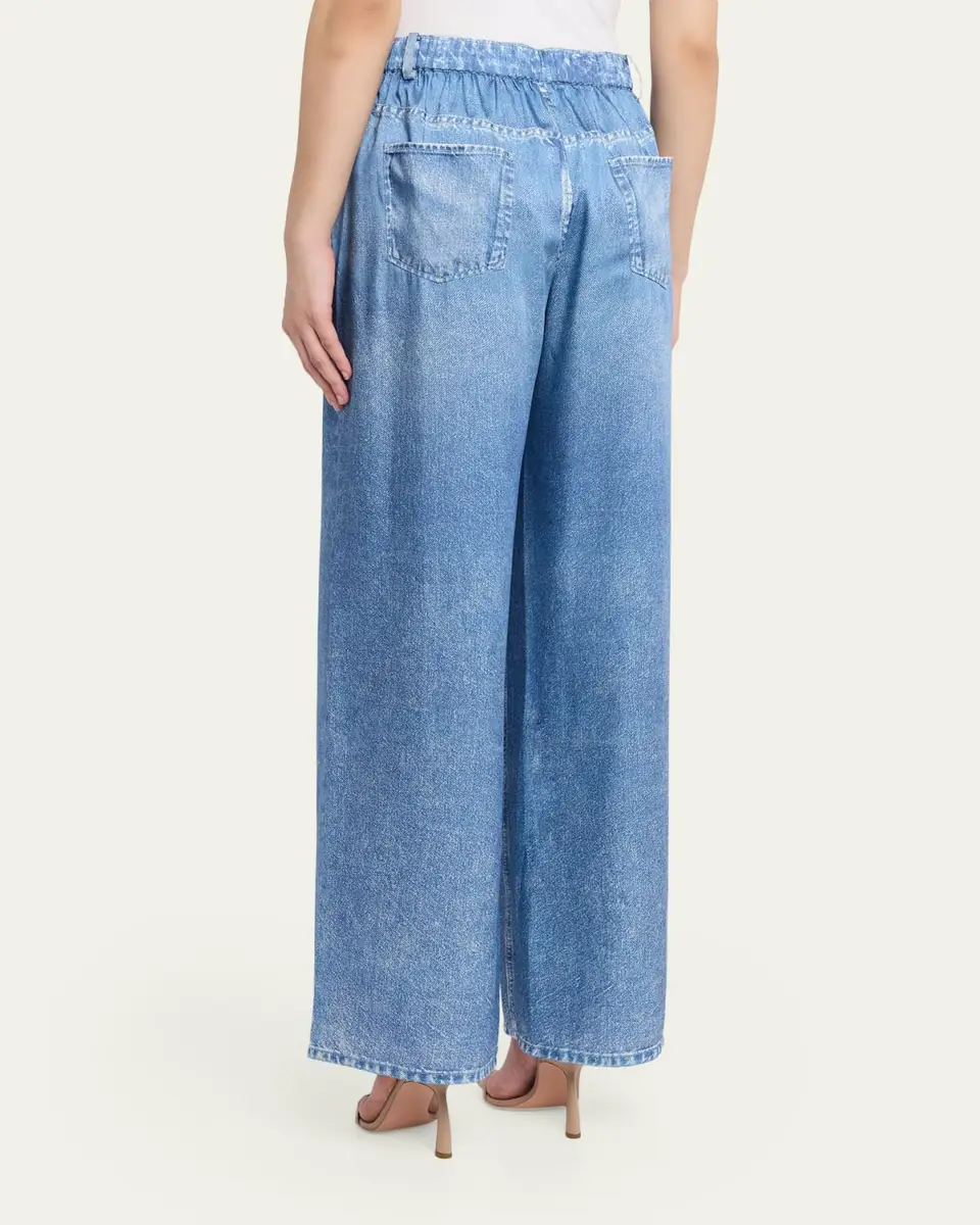 Kobi Halperin Sage Denim-Print Wide-Leg Pants | Thumbnail 7 Kobi Halperin Sage Denim-Print Wide-Leg Pants | Thumbnail 7