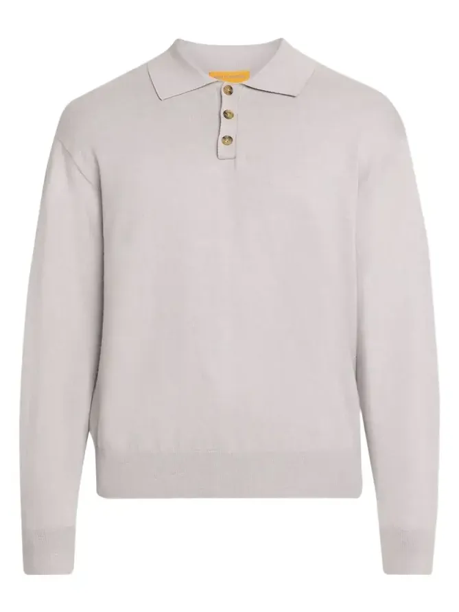 Men's Cotton-Cashmere Allday Polo Sweater Men's Cotton-Cashmere Allday Polo Sweater