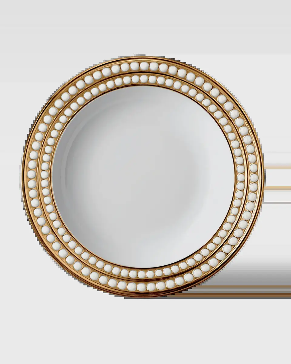L'Objet Perlee Gold Soup Plate | Thumbnail 2