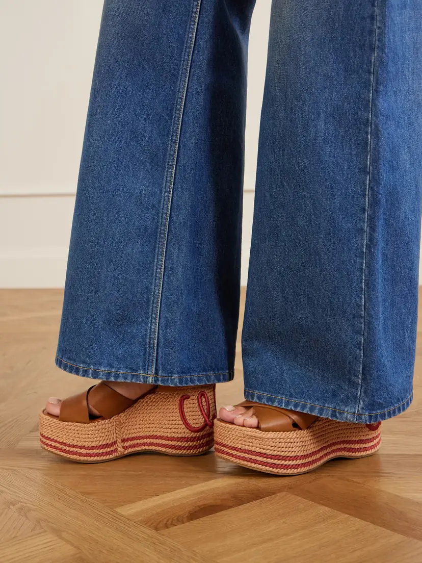 Chloé Leather Platform Espadrilles | Thumbnail 2
