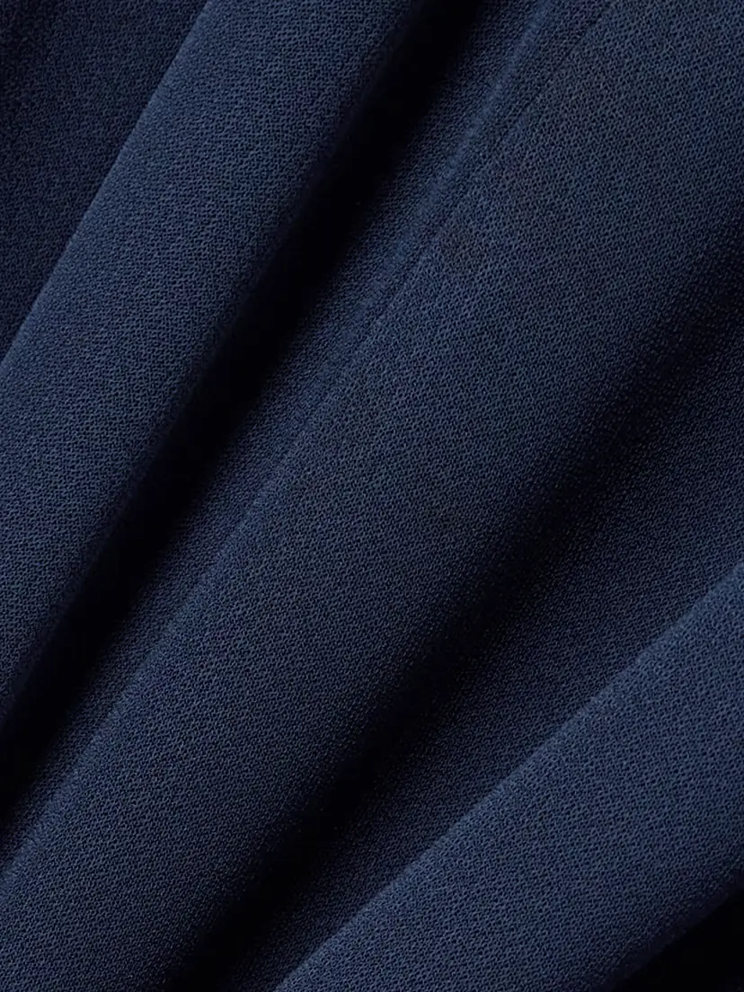 Lanvin Draped Satin-trimmed Crepe Maxi Dress | Thumbnail 4