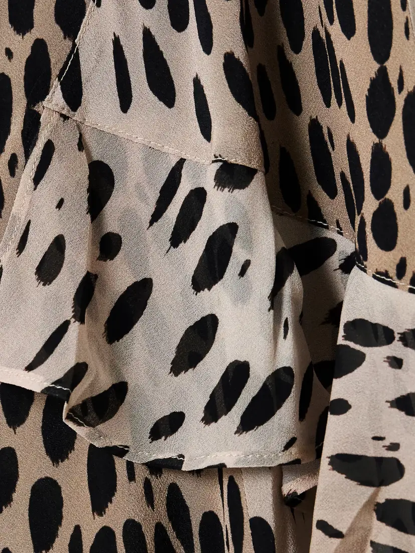 Rixo Evie Ruffled Leopard-print Silk-chiffon Midi Dress | Thumbnail 4 Rixo Evie Ruffled Leopard-print Silk-chiffon Midi Dress | Thumbnail 4