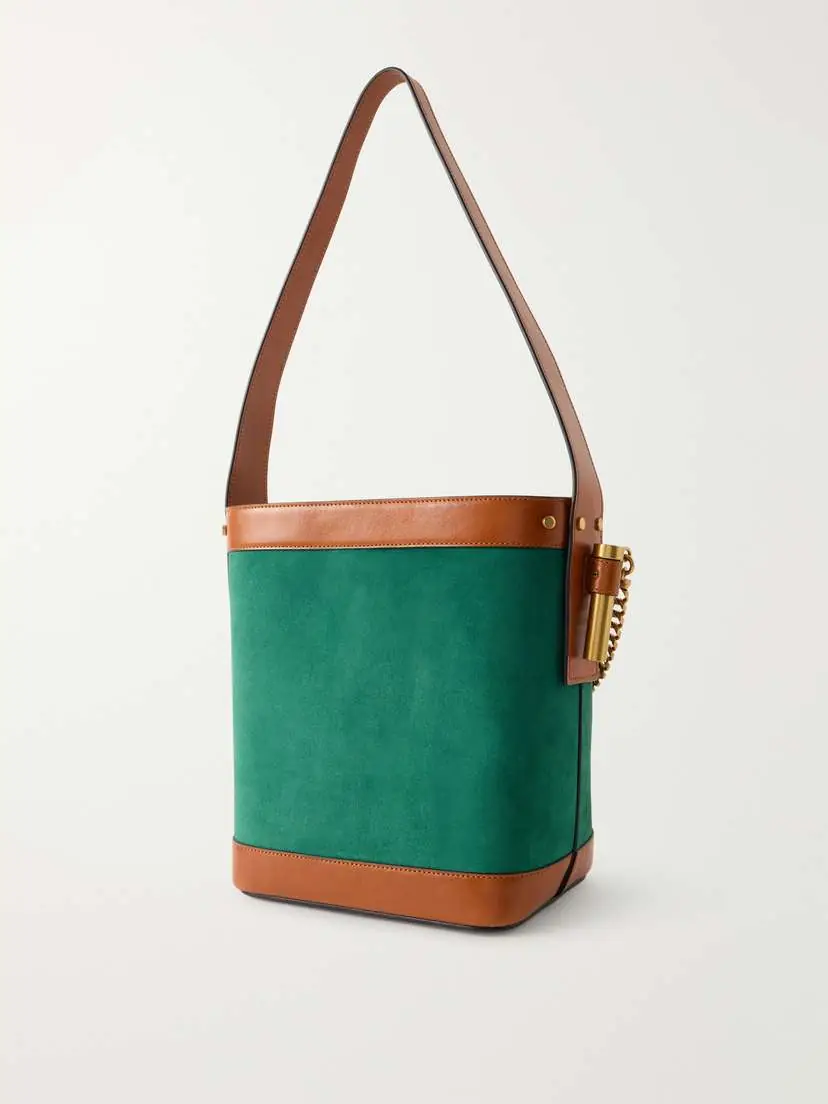 Versace Pivot Small Leather Bucket Bag | Thumbnail 4 Versace Pivot Small Leather Bucket Bag | Thumbnail 4