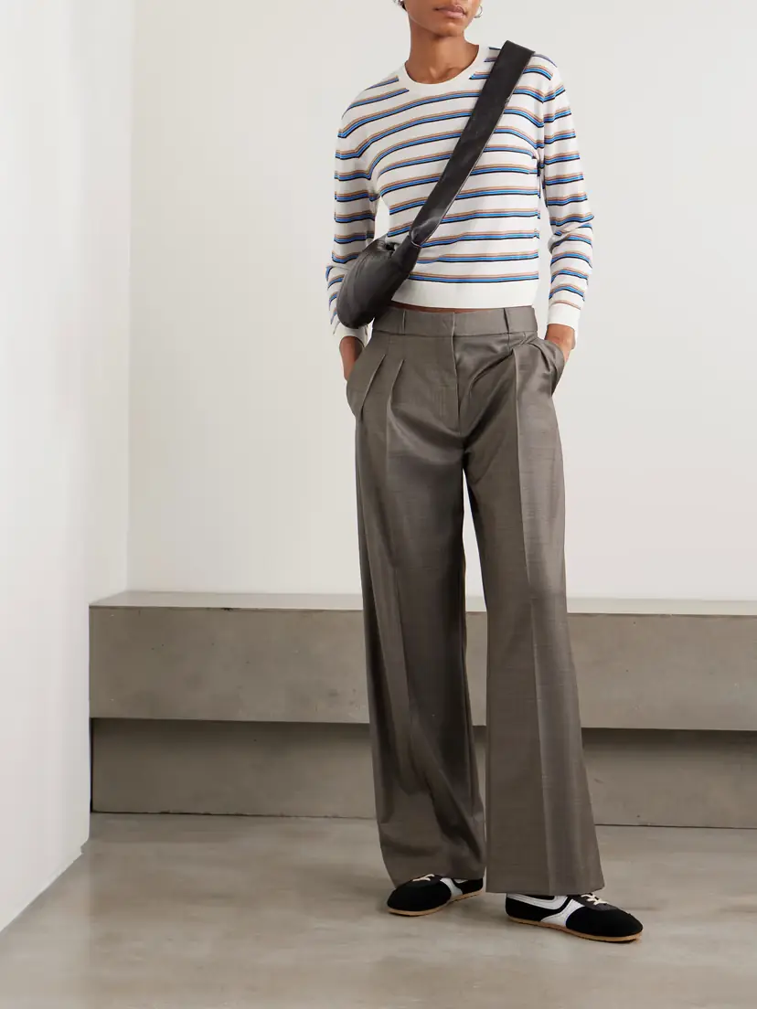 LESET James Striped Merino Wool Sweater | Thumbnail 2 LESET James Striped Merino Wool Sweater | Thumbnail 2