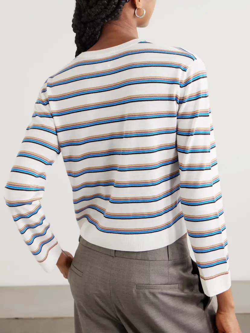 LESET James Striped Merino Wool Sweater | Thumbnail 3 LESET James Striped Merino Wool Sweater | Thumbnail 3