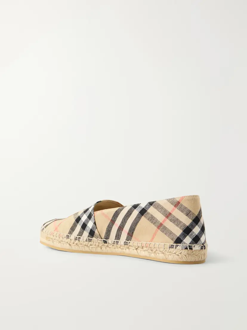 Burberry Lf Mews Check Flat Espadrillas | Thumbnail 3 Burberry Lf Mews Check Flat Espadrillas | Thumbnail 3
