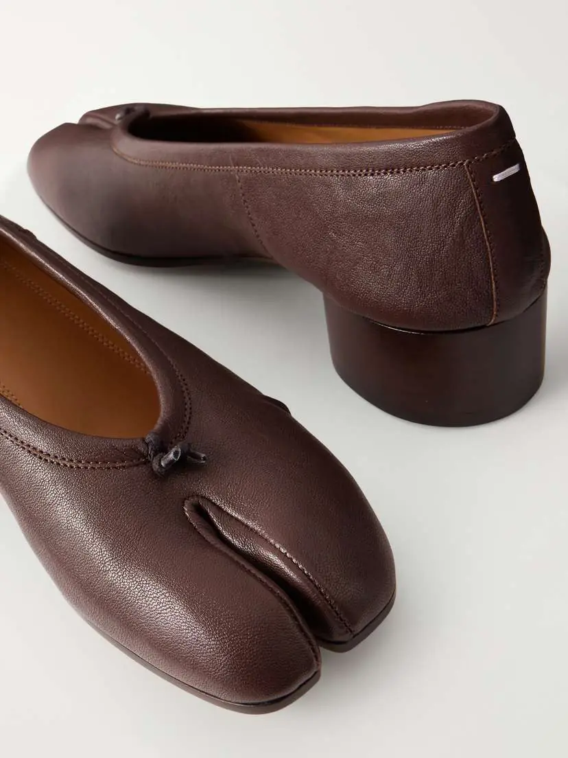 Maison Margiela Tabi Ballerina Split-toe Leather Pumps | Thumbnail 5 Maison Margiela Tabi Ballerina Split-toe Leather Pumps | Thumbnail 5