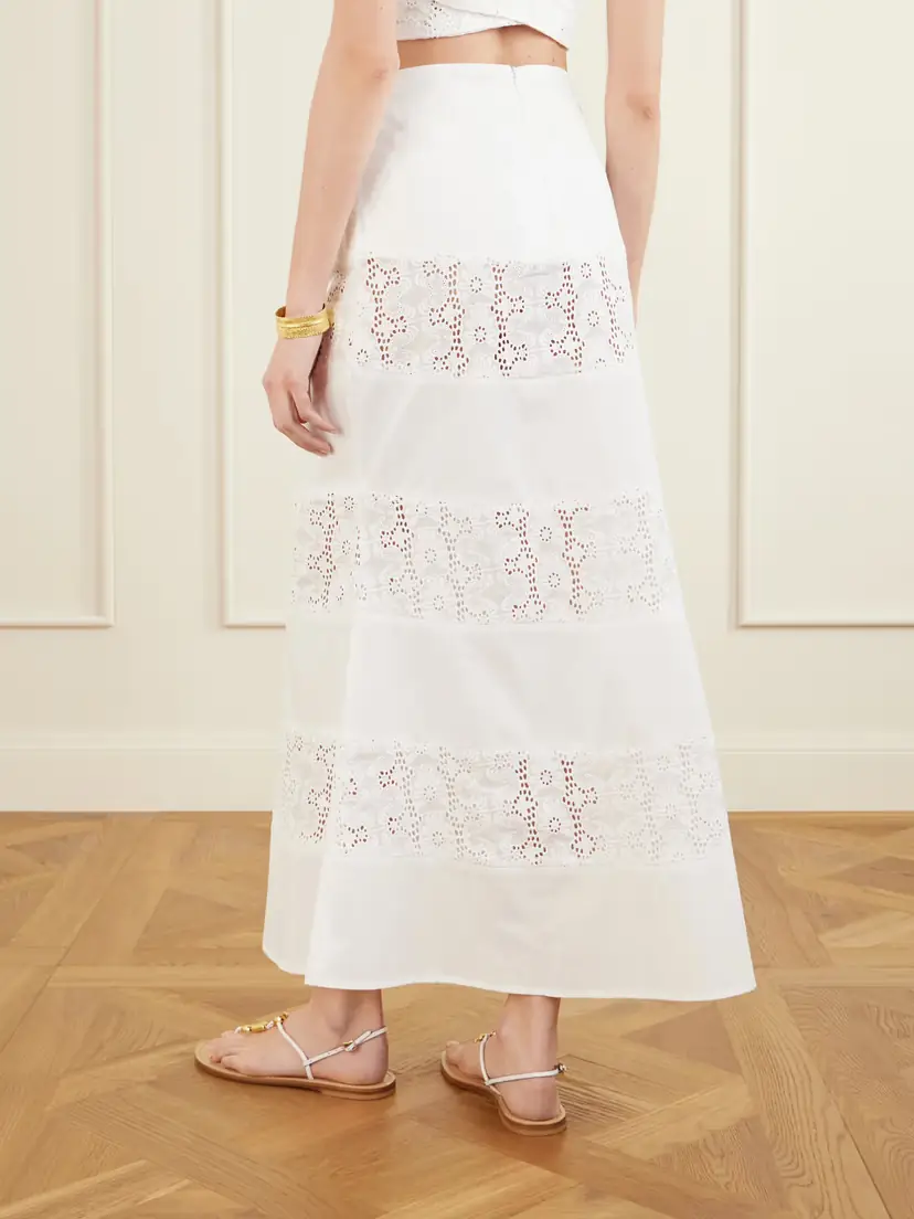 DESTREE Noemi Embroidered Cotton Skirt | Thumbnail 3 DESTREE Noemi Embroidered Cotton Skirt | Thumbnail 3