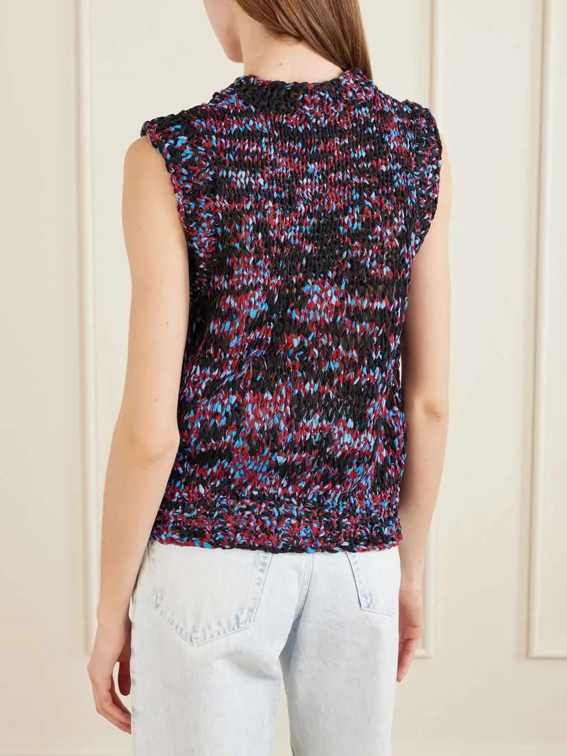 Dries Van Noten Frayed Printed Cotton Vest | Thumbnail 4 Dries Van Noten Frayed Printed Cotton Vest | Thumbnail 4
