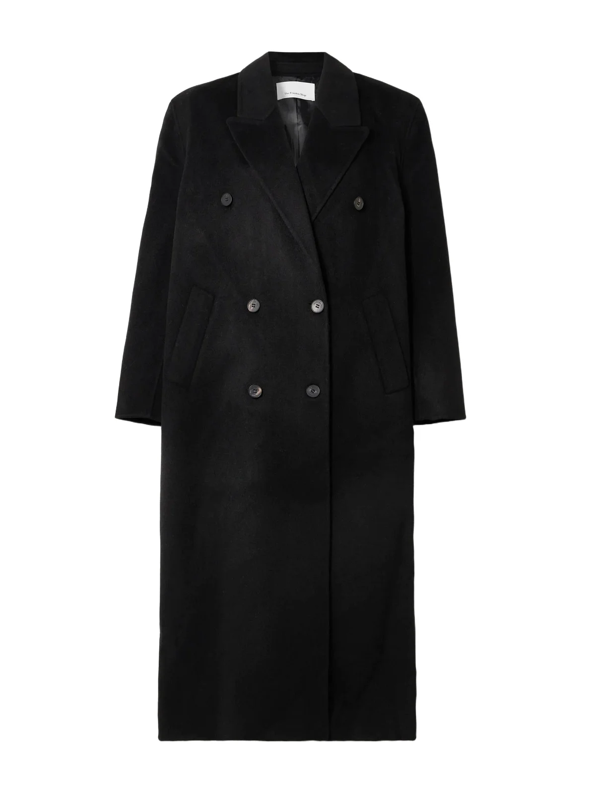 Gaia Oversized Double-breasted Wool-blend Coat
