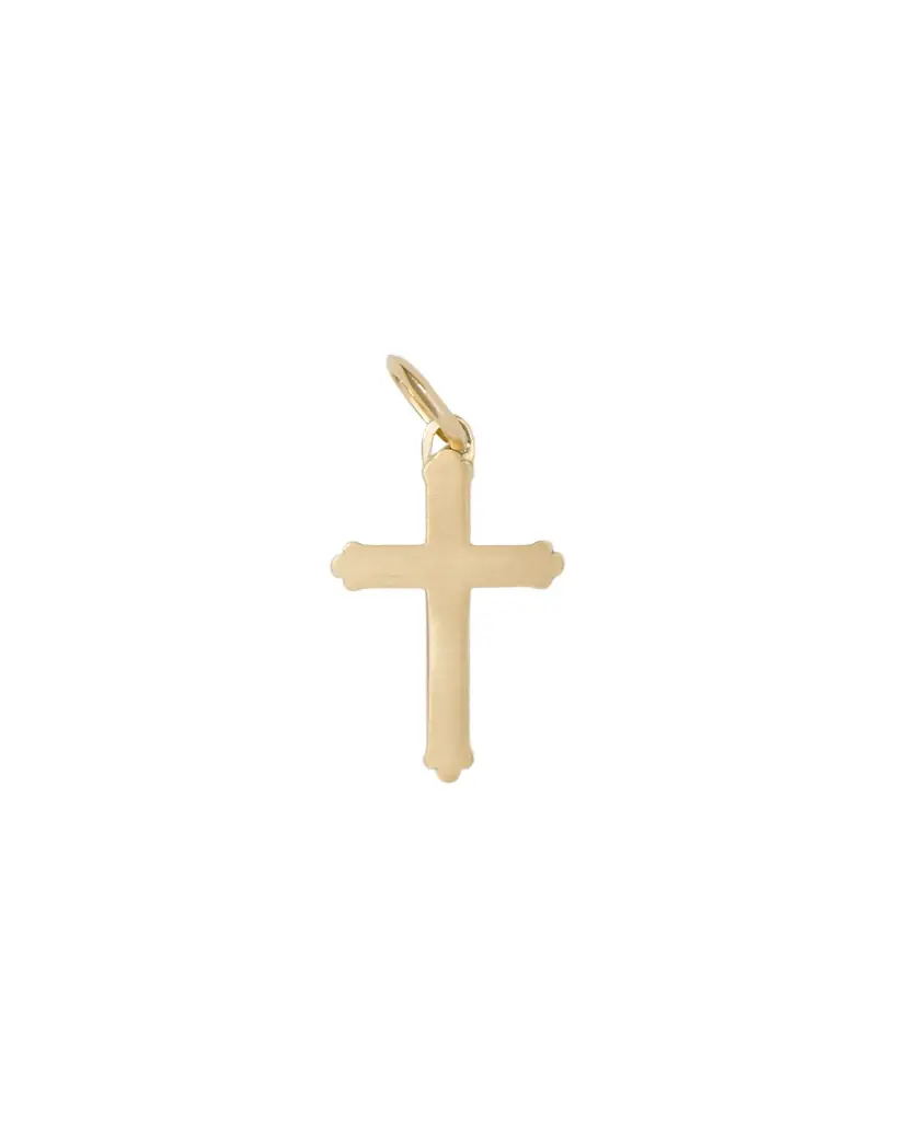 Jennifer Fisher Small Royal Cross in 18K Yellow Gold | Image 1 Jennifer Fisher Small Royal Cross in 18K Yellow Gold | Image 1