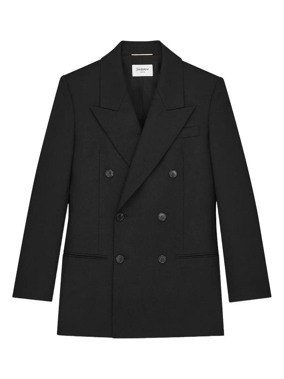Women's Double-Breasted Jacket in Wool - Noir Women's Double-Breasted Jacket in Wool - Noir