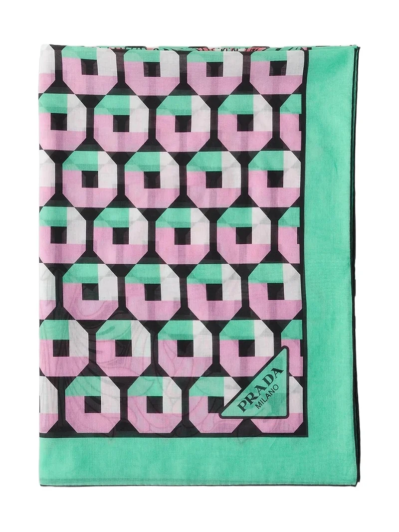 Prada Women's Printed Cotton Beach Sarong