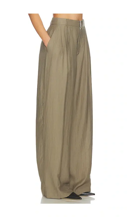 Mother of All Hedi Mid Waist Tailored Linen Pant | Thumbnail 2