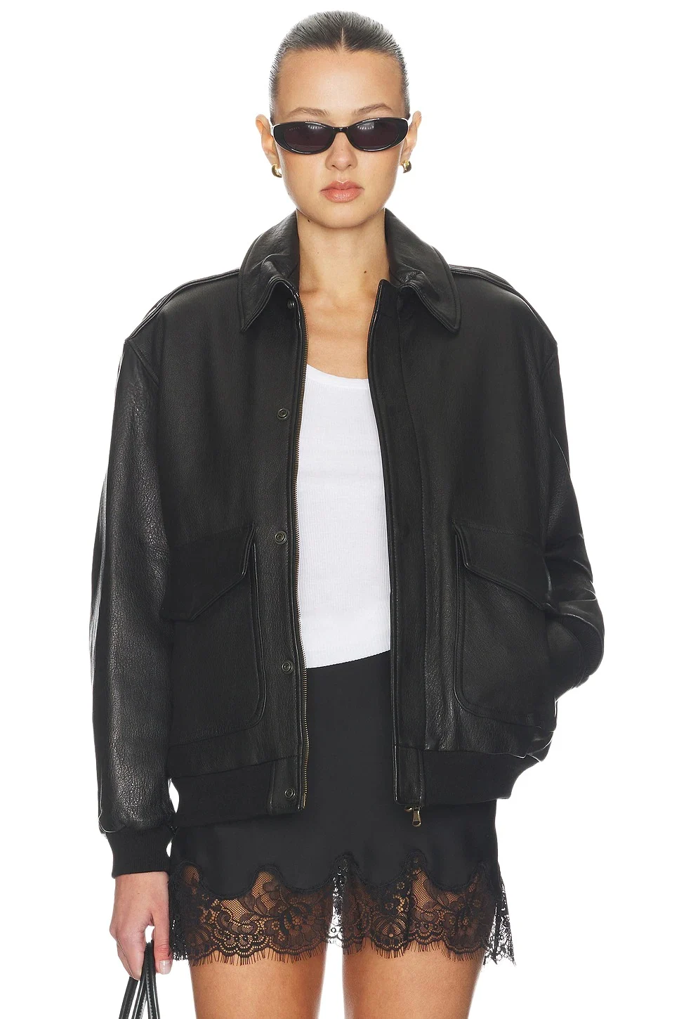 Hommegirls Leather Bomber