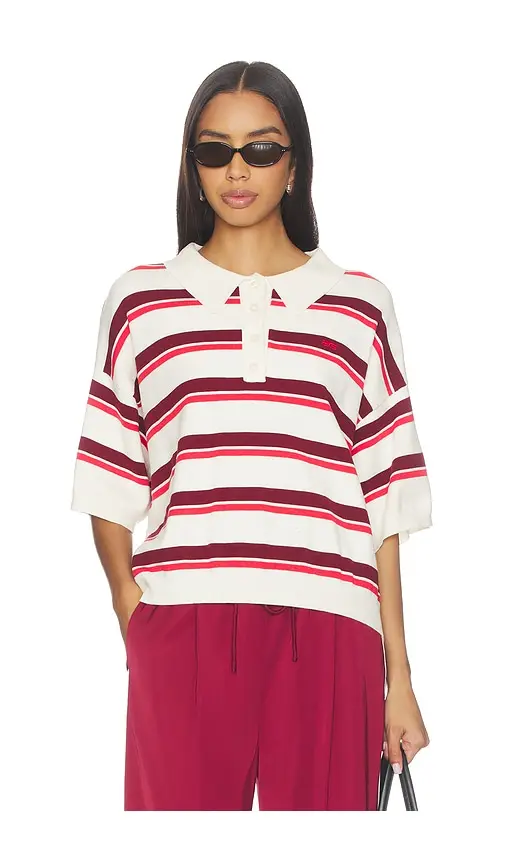 Gestuz Taia Short Sleeve Polo Pullover | Image 1 Gestuz Taia Short Sleeve Polo Pullover | Image 1