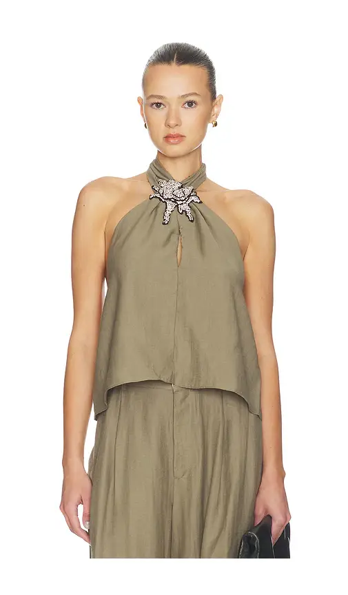 Mother of All Mona Collar Top