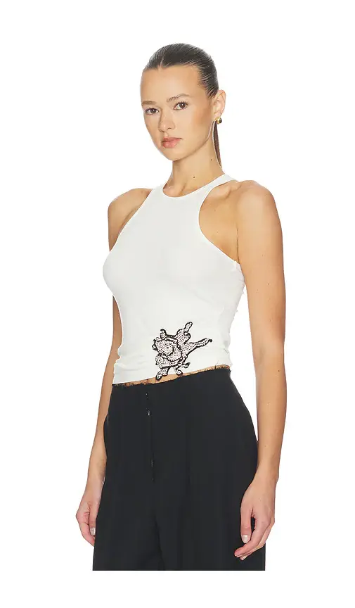 Mother of All Ribbed Sunrose Tank Top | Thumbnail 2