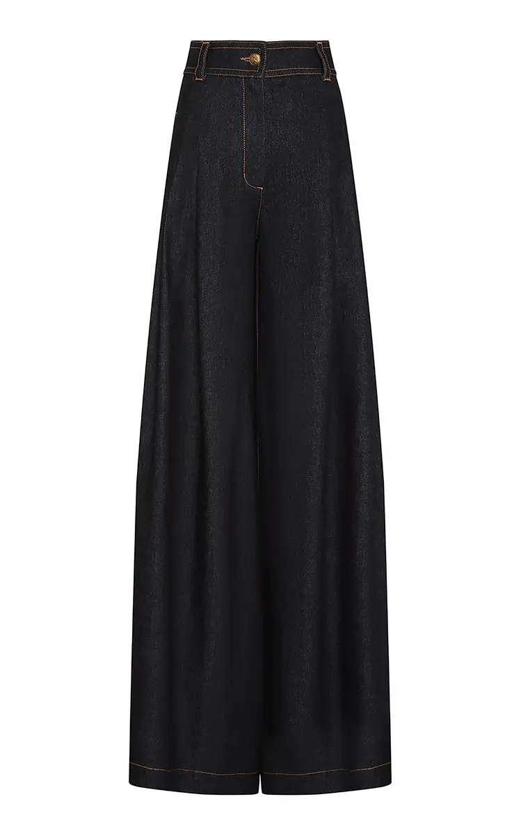 Zimmermann Valiant Rigid Mid-Rise Wide-Leg Jeans