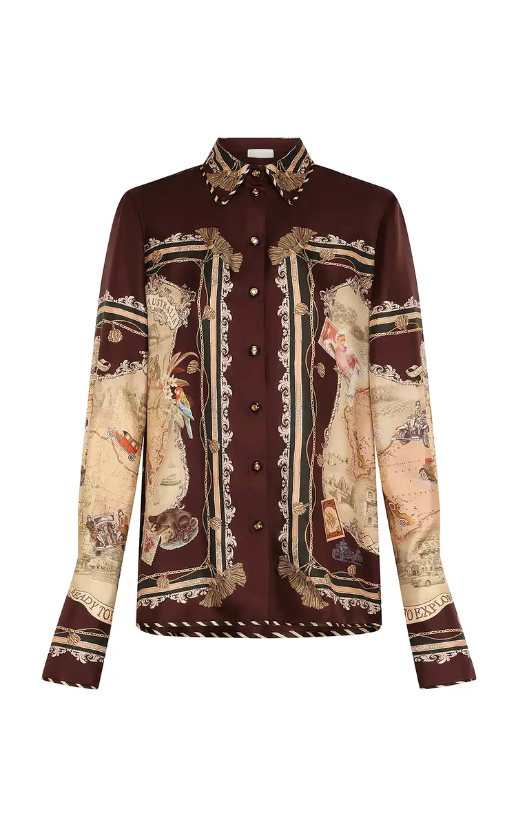 Zimmermann Valiant Twill Silk Shirt