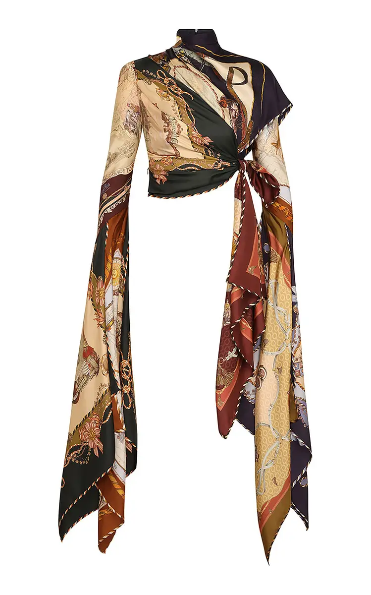 Zimmermann Valiant Scarf Silk Top | Image 1 Zimmermann Valiant Scarf Silk Top | Image 1