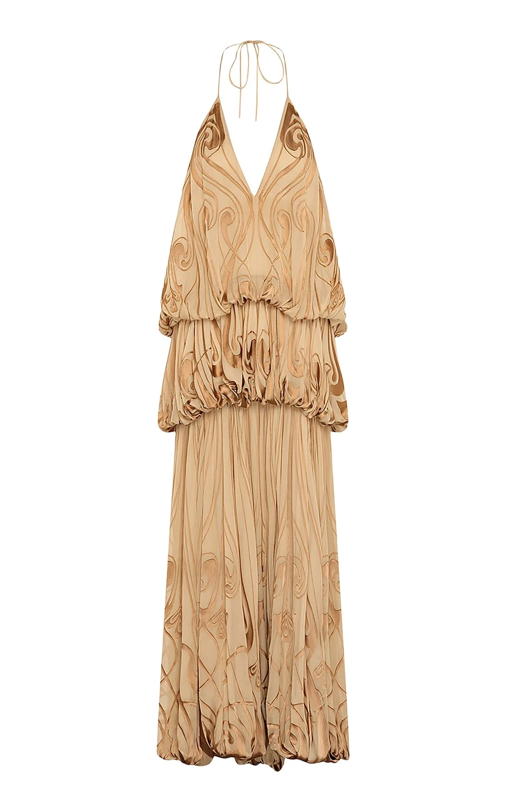 Zimmermann Momentum Burnout Silk-Blend Maxi Dress