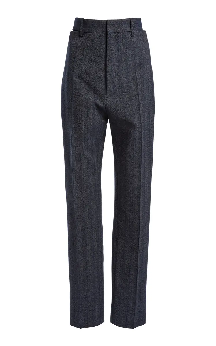 Mid-Rise Straight-Leg Trousers Mid-Rise Straight-Leg Trousers