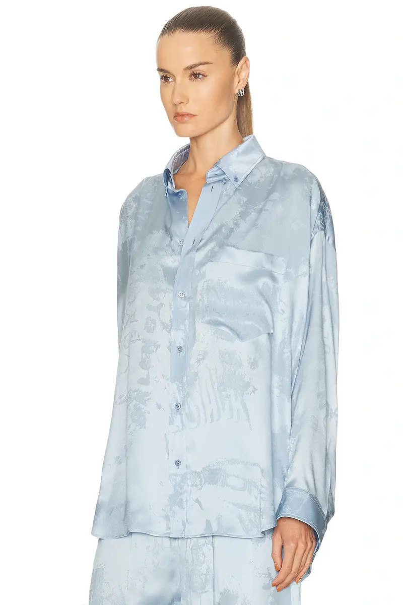Balenciaga Long Sleeve Cocoon Shirt | Thumbnail 2