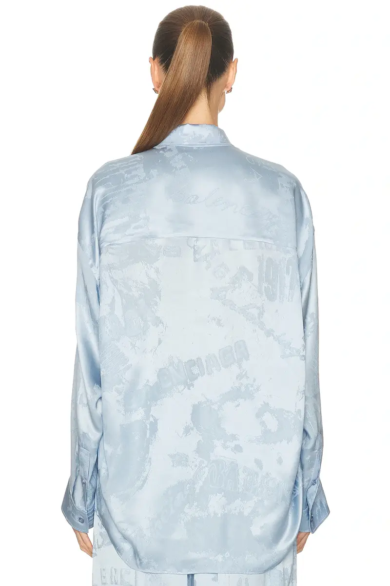 Balenciaga Long Sleeve Cocoon Shirt | Thumbnail 3