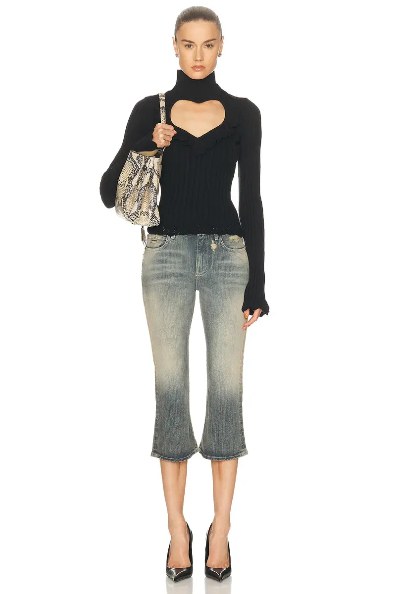 Balenciaga Lace Flared Capri | Thumbnail 5 Balenciaga Lace Flared Capri | Thumbnail 5